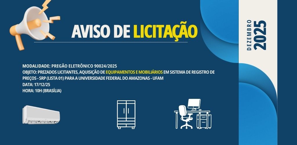 Aviso de Licitação - Pregão Eletrônico